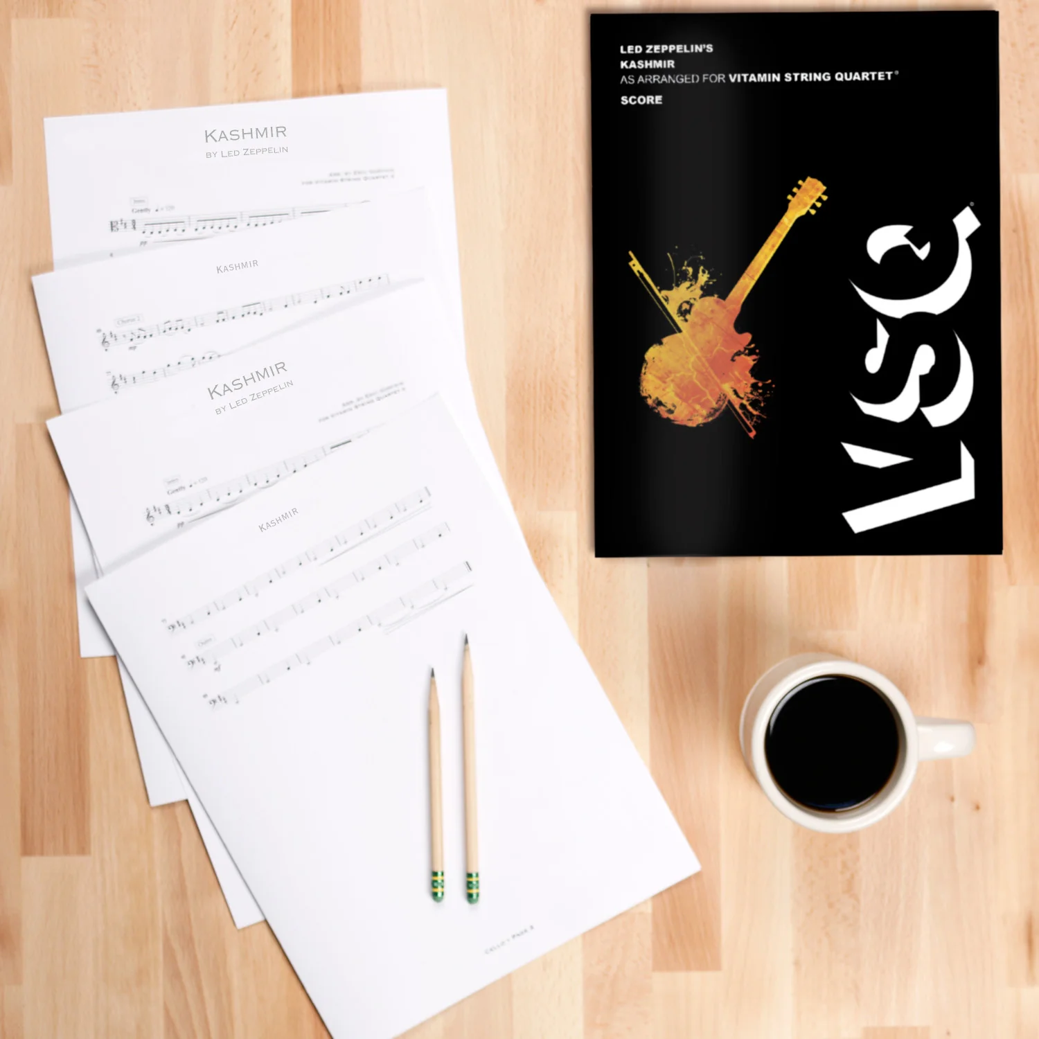 Led Zeppelin's "Kashmir" as Arranged for VSQ (Sheet Music) - Image 3
